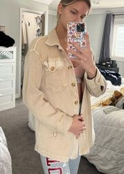 Cream button cardigan