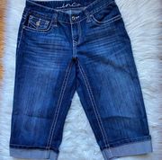 INC Denim curvy fit shorts