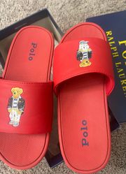 Ralph Lauren Red Slides