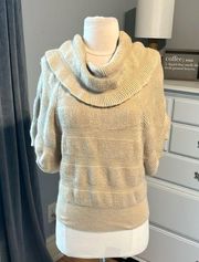 Wool Cowl Neck Sweater Oversized Small Womens