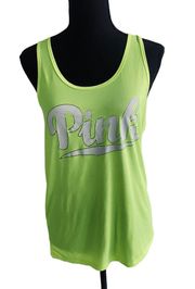 PINK by Victoria’s Secret Neon Green Racerback Tank