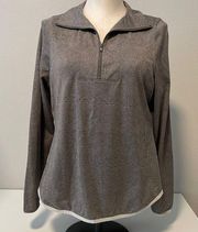 Woolrich gray performance 1/4 zip pullover Sz M