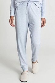 Reiss Women's Jules Brushed Cuffed Jogger Pants Blue Large