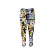 Clover Canyon Printed Greek Tiles Lightweight Stretch Jogger Pants Pockets L