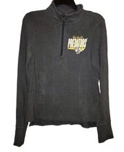 Nhl Nashville Predators Hockey Quarter Zip Grey Small