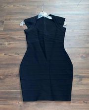 Bebe Black Bandage Curvy Dress SIZE XS