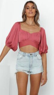 Pink Crop Top 