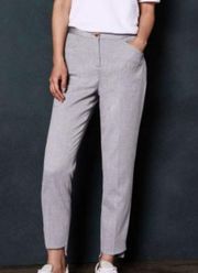 Ted Baker London Pants Grey Daizit Stitch Detail Trousers Ted Size 4 US 10