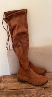 - Women’s Sidney Over The Knee Boots - Cognac - Size 6.5