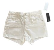 Blank NYC White Raw Hem Shorts(Size 26)