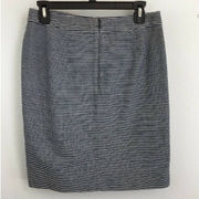 Kate Spade Saturday Womens Pencil Skirt 4 S Blue White Engineer Stripe Cotton