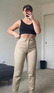 High Waisted Straight Jeans Size 4