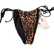 NWT GOOD AMERICAN SWIM BOTTOMS LEOPARD