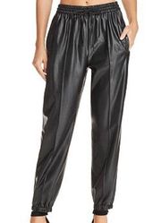 Blank NYC faux leather drawstring jogger size 28