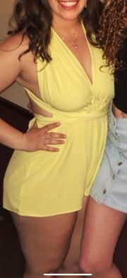 Yellow  Romper