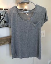 Gray Pocket Tee