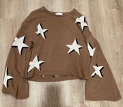 Star Cropped Sweater 