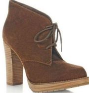 Steve Madden NWOB  Baren Brown Suede Booties Boots