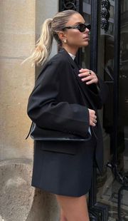 oversize blazer mom boyfriend casual black suit jacket