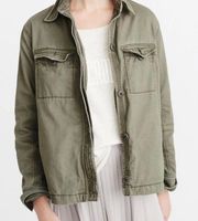 Abercrombie Fitch Green Utility Jacket 