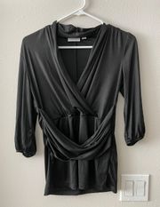 New York & company black blouse