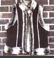 Leather Faux Fur Vest