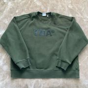 TNA Aritzia Green Crewneck