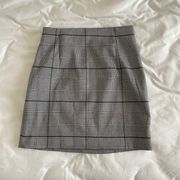 cadie mini plaid skirt