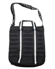 Black Quilted Nylon Tote Bag