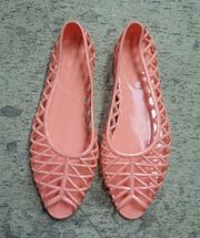 American Apparel Lattice jelly flat sandal NEW!