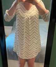 Lush Chevron  Pattern Mini Dress