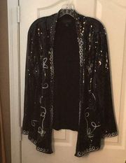 Ladies’ Investments Sequined Open-front Jacket (L)