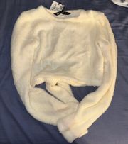 Fluffy Crop Top Sweater