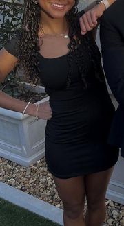 casual black dress