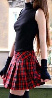 💋Leg Avenue Pleated Plaid Skirt