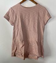 Dylan Pink Ruffled Top Size Small
