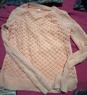 Peach Knitted Sweater