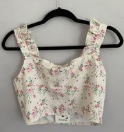 NWT - 8 birdies -  beautiful floral top