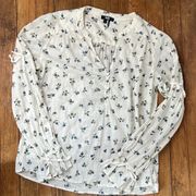 Women’s Paige long sleeve cotton pheasant top size large