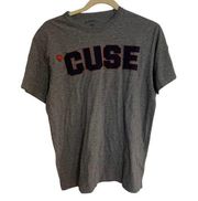 Banner 47 Women's CUSE Short Sleeve Crew Neck Gray T-Shirt Top Size S