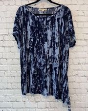 🇺🇸 Michael Michael Kors Blue Splattered Blouse