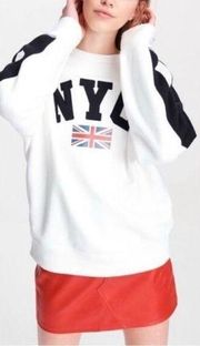 Rag & Bone NYC Varsity Crewneck Pull Over Long Sleeves Sweatshirt