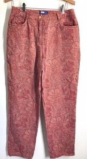 J. McLaughlin Paisley Pants Pink size 10