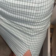 Green Plaid Skirt