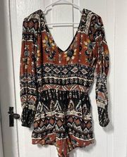 NWT Billabong Isle of the Heart long sleeve romper size medium