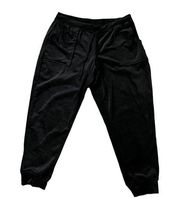 House of Harlow 1960 Nicole Richie Black Velour Velvet Jogger Sweatpants Size XL