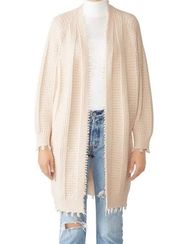 ELLIATT Vivid Knit Cardigan Ivory Long Size Small S