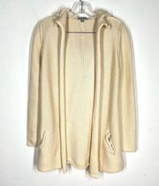 James Perse  wool cashmere Cardigan Hooded Sweater Sz 2/M