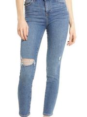 New Lovers + Friends Ricky Ripped Skinny Jeans Blue sz 27