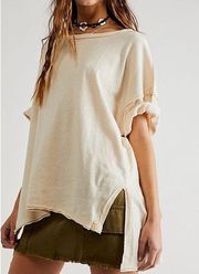 Free People, We The Free - Diego Raw-seam Top In Powder Sand